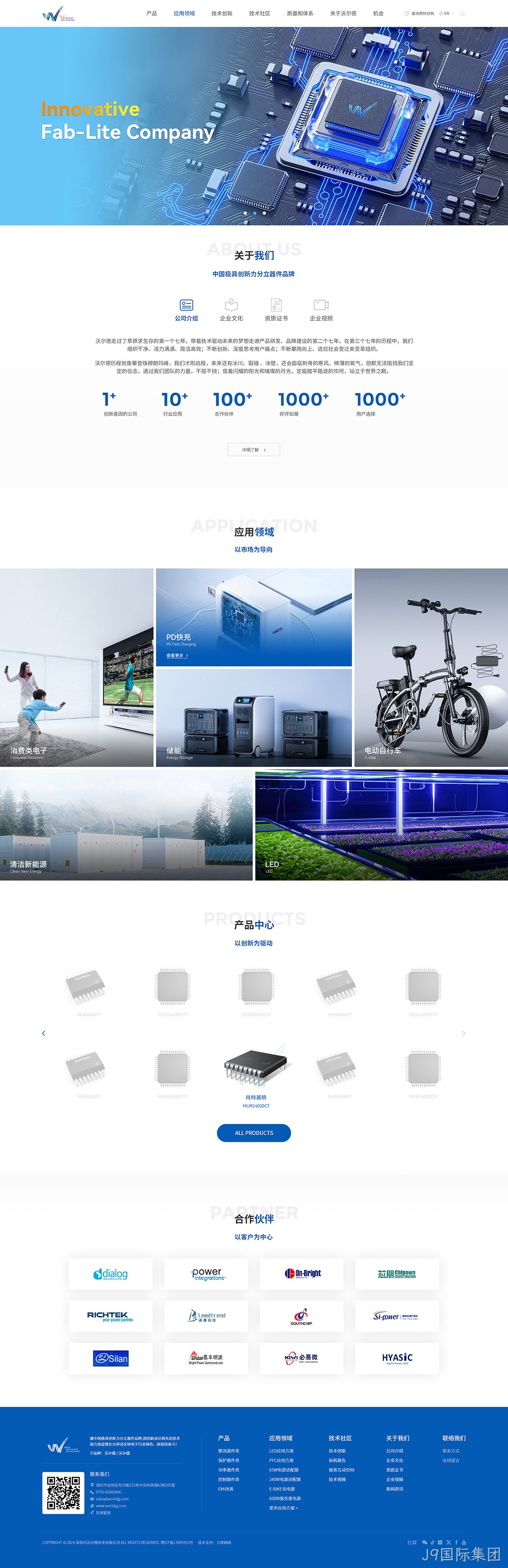 沃尔德实业网站案例