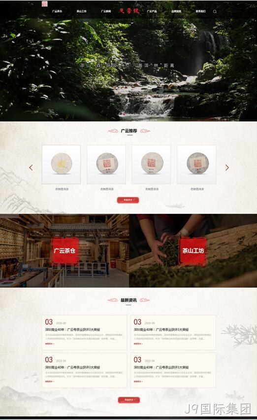 茶叶网站设计图