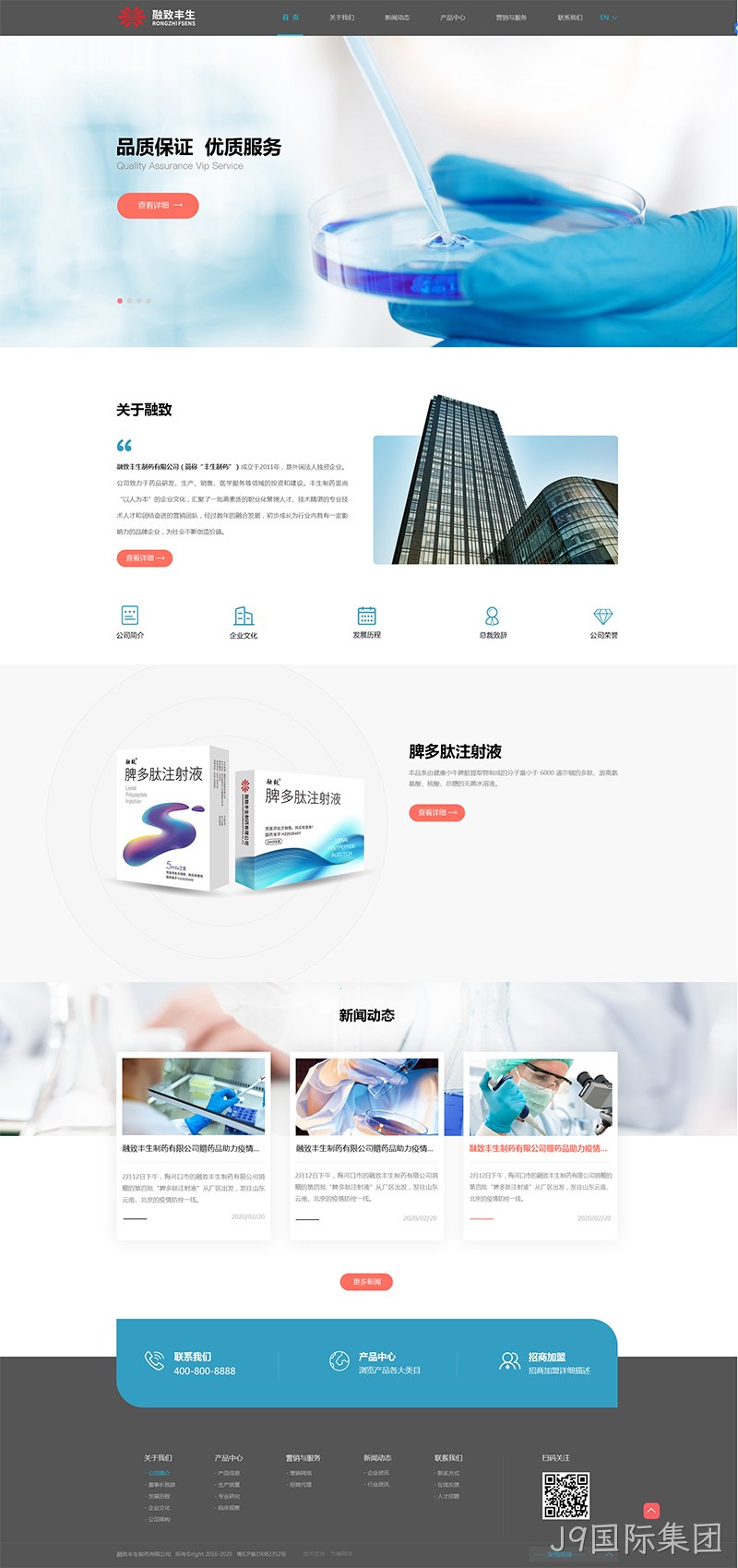 制药网站建设