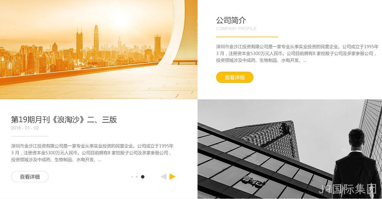 投资公司网站设计2