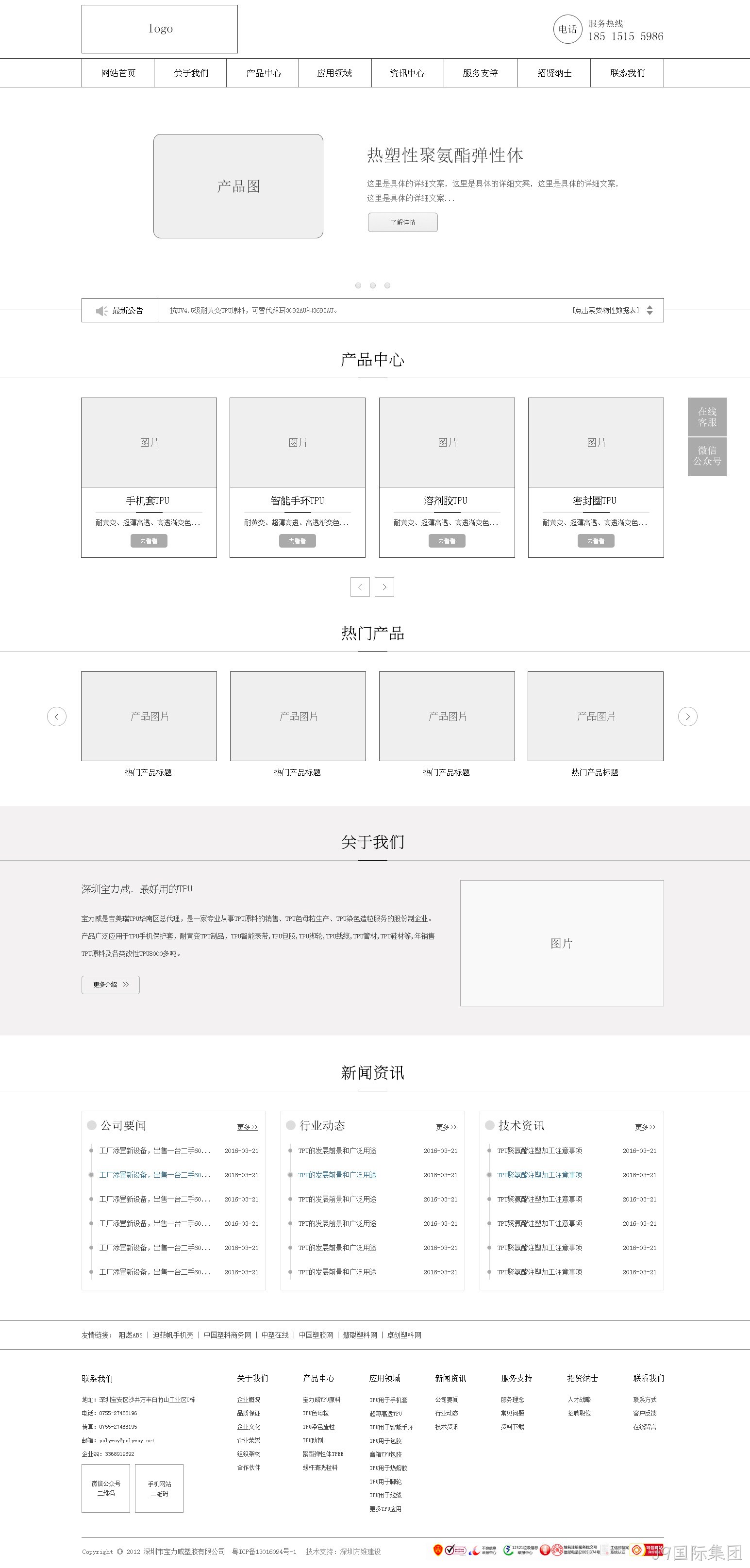 网站原型图